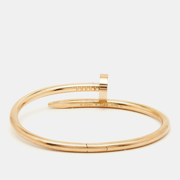 CARTIER Juste Un Clou 18k Rose Gold Bracelet 16 - Picture 3 of 6